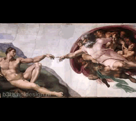The creation of man (animated)