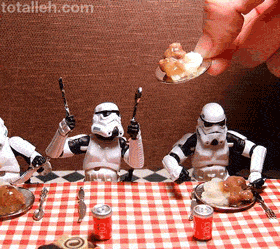 Stormtrooper dinner (animated)